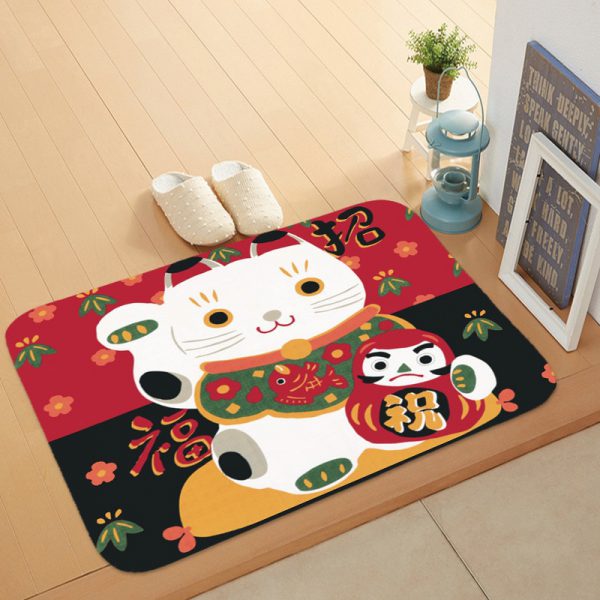 Chinese Maneki Neko Lucky Cat Red Carpets
