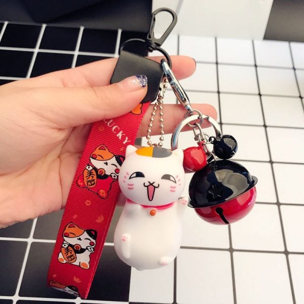 Adorable Maneki Neko Lucky Cat Keychains