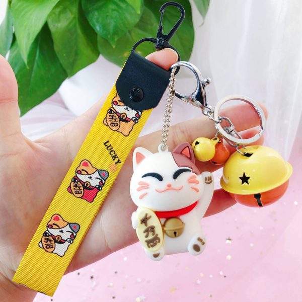 Cute Maneki Neko Hot Seller Lucky Cat Keychains